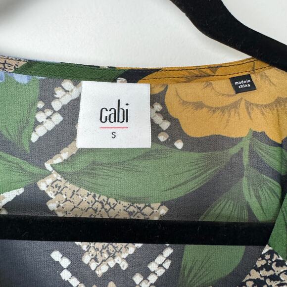 Cabi #3762 Women’s Snake Charmer Floral Blouse Women's Size S - Picture 3 of 6